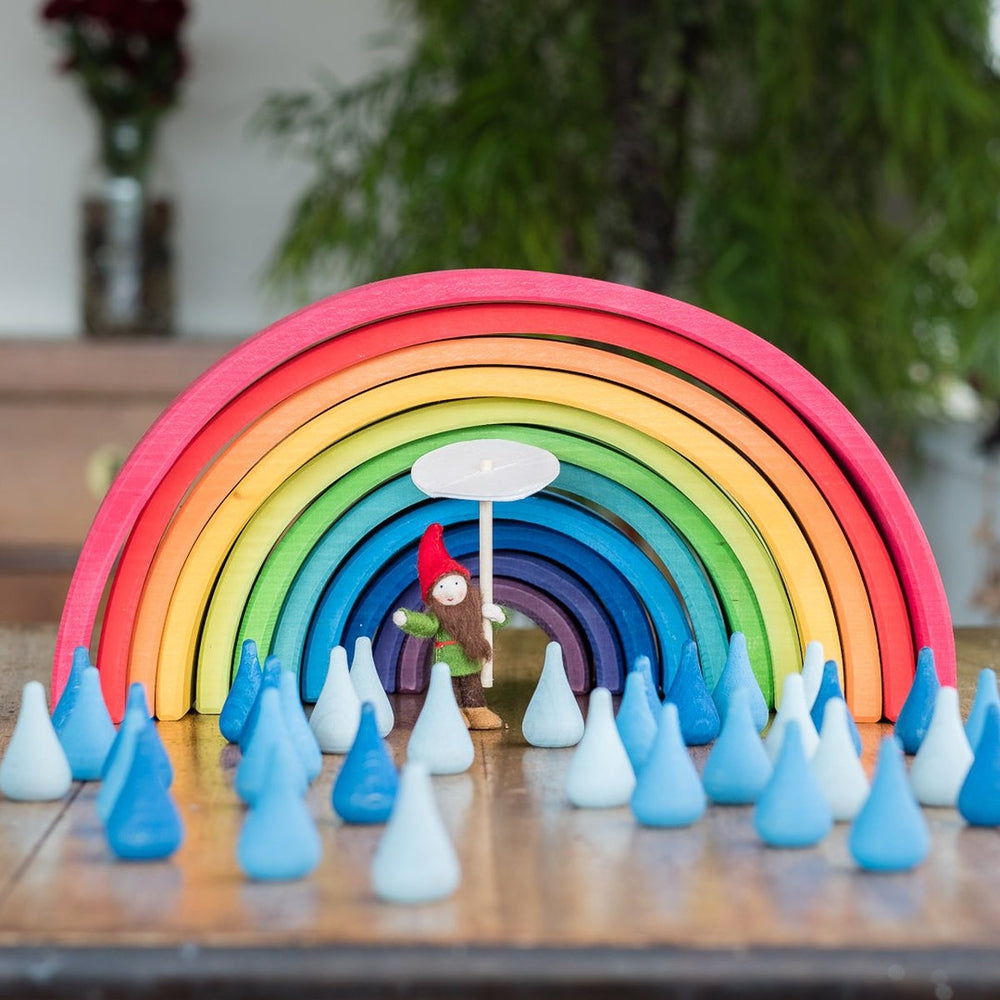 Large wooden rainbow stacker