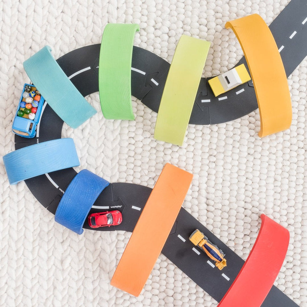 Large wooden rainbow stacker